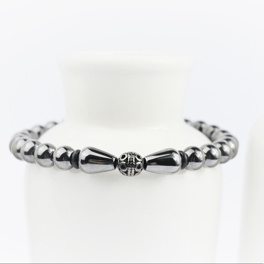 MENS | Lava Rock Volcanic Gemstone Beaded Bracelet